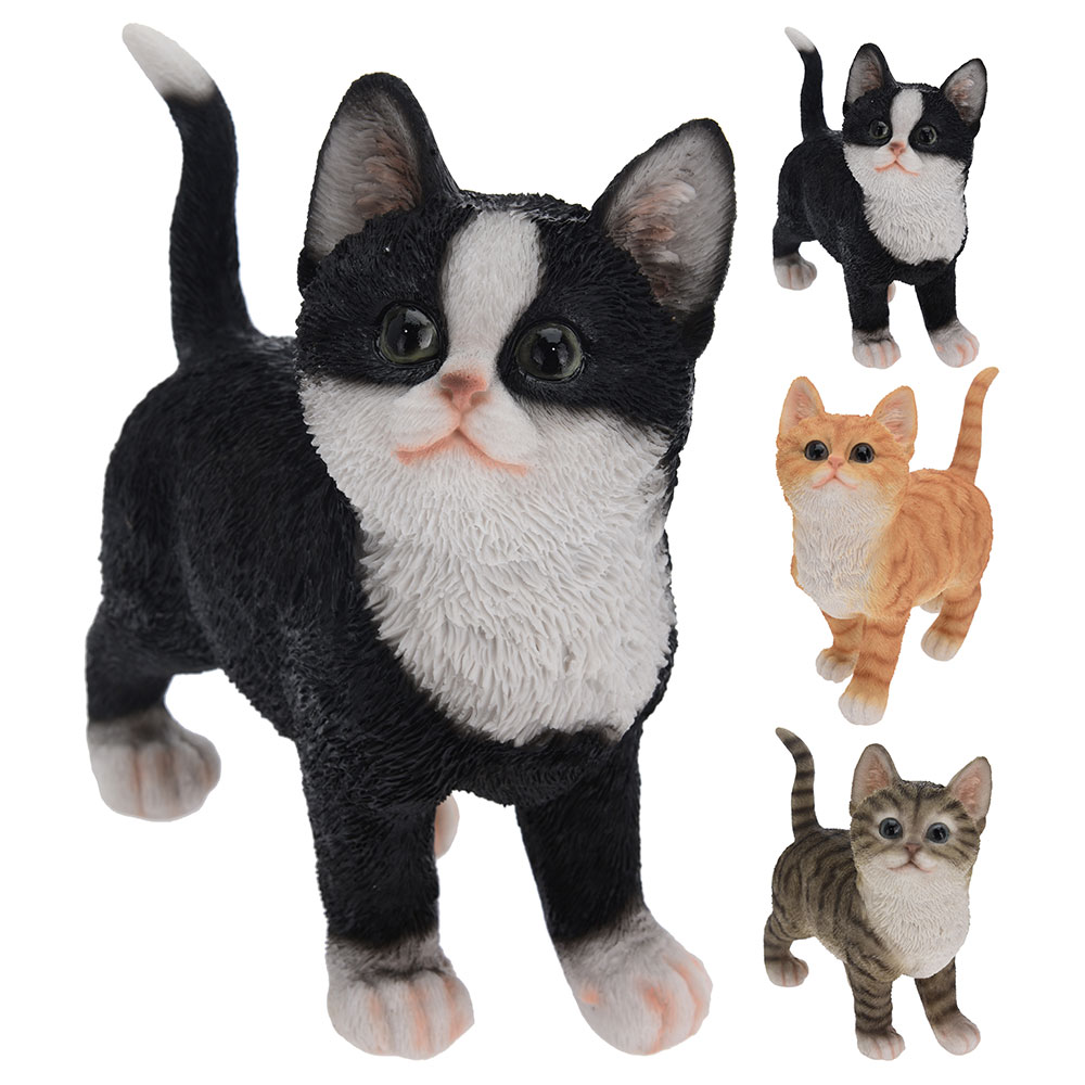 5 Stück Süße Katze Deko - Flexibel Und Lebendig Tierfiguren Katzen, Beigefügt Mit Spurfreiem Kleber Auto Deko Innenraum, Mini Figuren, Auto Computer Rand Universal Kleine Tiere Figuren Dekoration