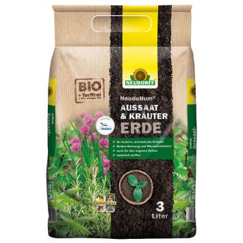 NeudoHum® 'Aussaat- & Kräuter-Erde' 3 Liter (1 L / € 1,66)