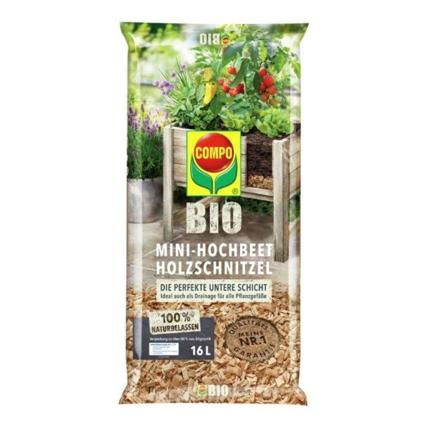 COMPO BIO Mini-Hochbeet Holzschnitzel 16 L (1 L / € 0,50)