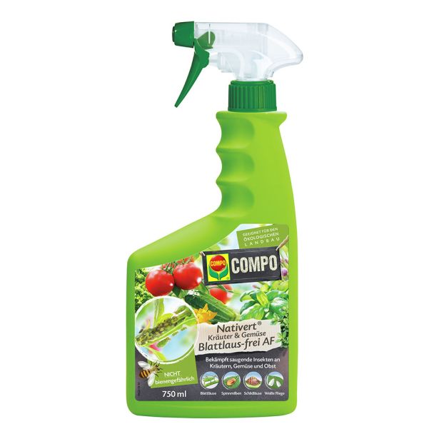 COMPO Nativert® Kräuter&Gemüse Blattlaus-frei AF - 750 ml (100 ml = €1,33)