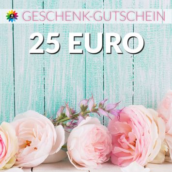 Geschenk-Gutschein, Wert 25 Euro Pfingstrosen