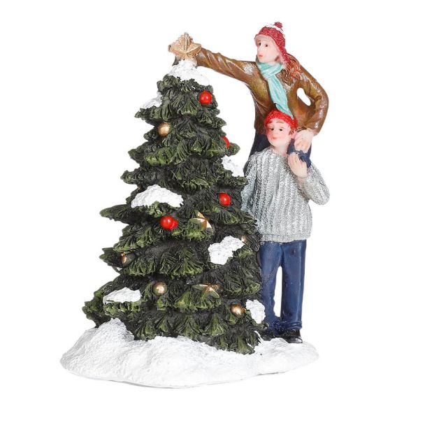 LuVille Weihnachtsszene „Dave & Britt – Decorating the Tree“