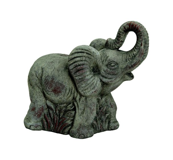 Elefant aus Ton, 25 x 12 x 23 cm
