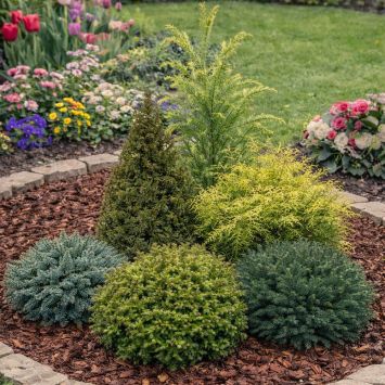 Koniferen-Set (6 Stück)