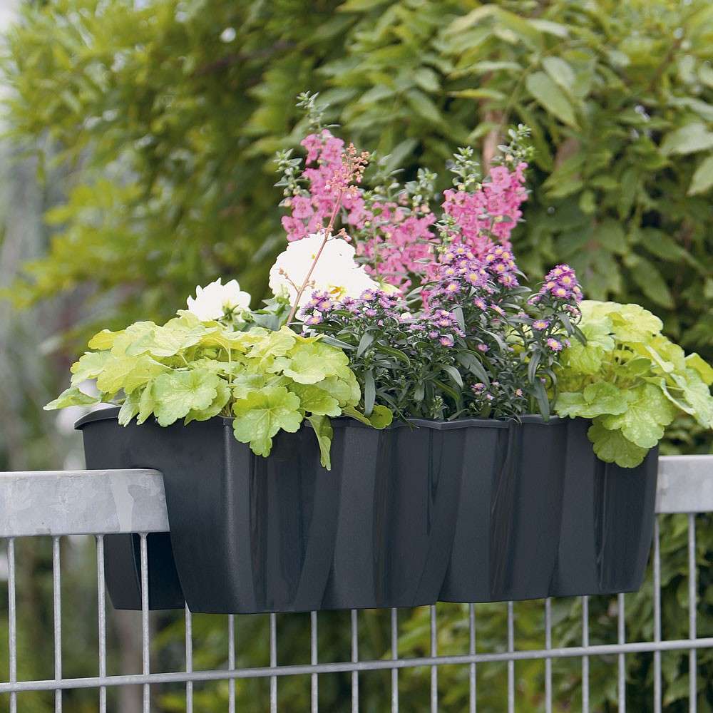 Crown Geländer Blumenkasten, terracotta Balkonkästen Pflanzgefäße