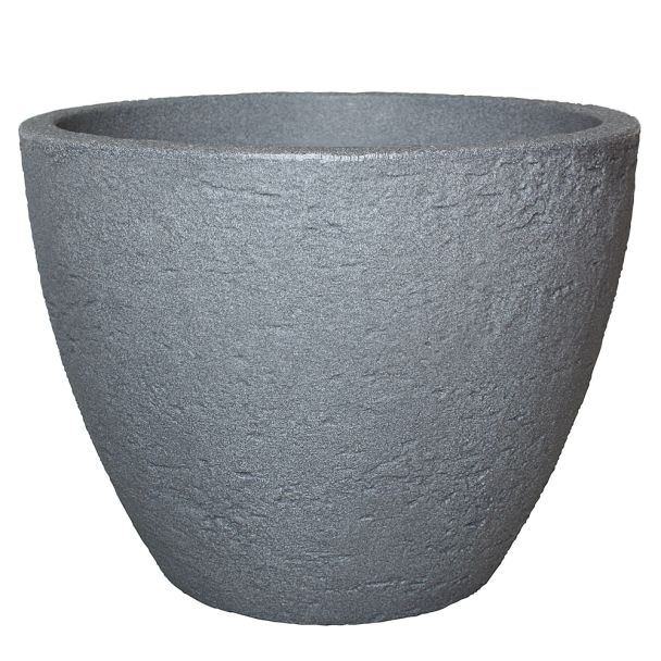 Topf 'Stone' in Betonfarbe, 50 cm Ø