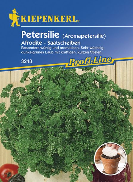 Aromapetersilie 'Afrodite' (Saatscheiben)
