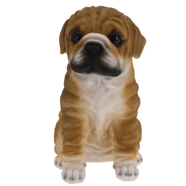 Deko Bulldogge, braun