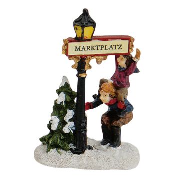 Miniaturmodell "Marktplatz mit Kindern"