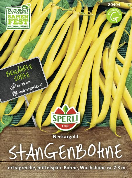 Stangenbohnen 'Neckargold'