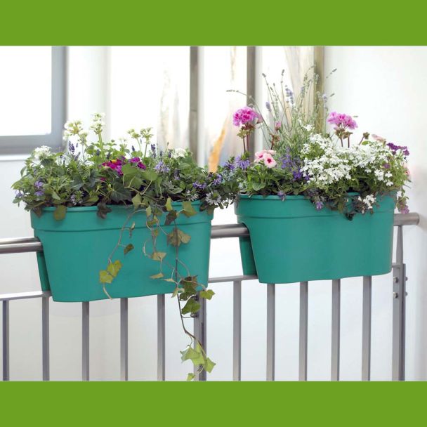 Flowerclip XL, 2er Set, türkis