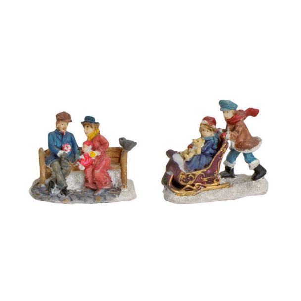 Miniatur-Weihnachtsfiguren "Wintermärchen"