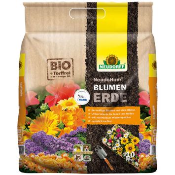 NeudoHum® Blumenerde 10 Liter (1 L / € 0,70)