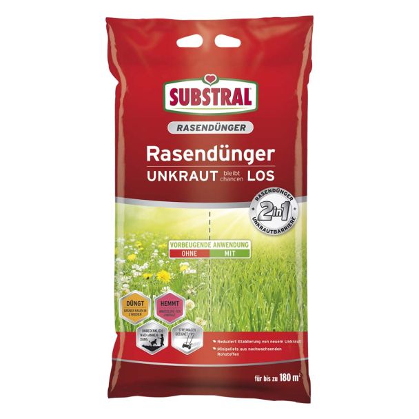 Substral Rasendünger Unkraut bleibt Chancenlos,9,1kg f.180 m² (1 kg = € 6,59)
