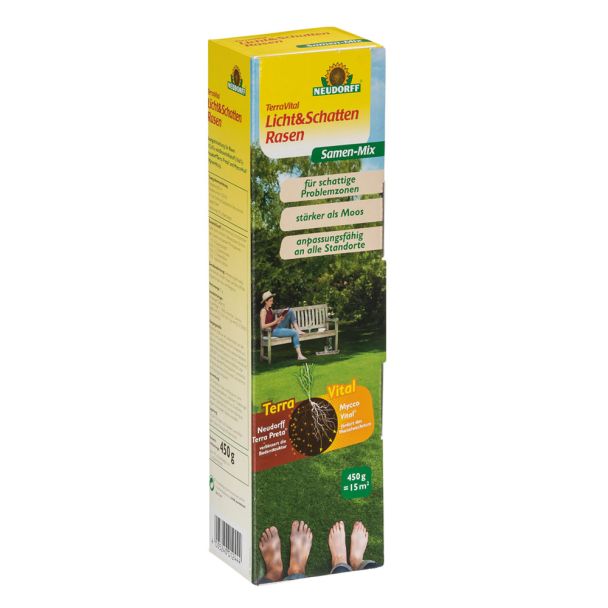 TerraVital® 'Licht&SchattenRasen' Samen-Mix 450 g (100 g / € 2,89)