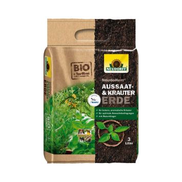 NeudoHum® 'Aussaat- & Kräuter-Erde' 3 Liter (1 L / € 1,67)