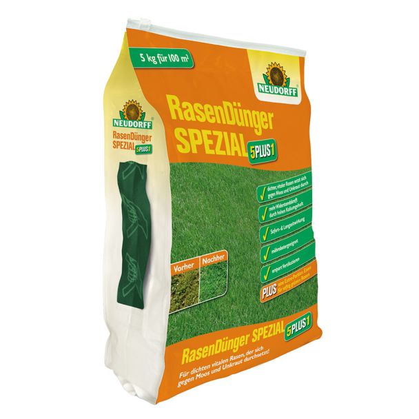 Neudorff 'RasenDünger Spezial 5Plus1', 5 kg (1 kg / € 4,00)