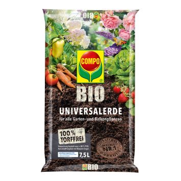 COMPO Bio Universal-Erde torffrei -7,5 Liter Beutel (1 L / € 0,97)