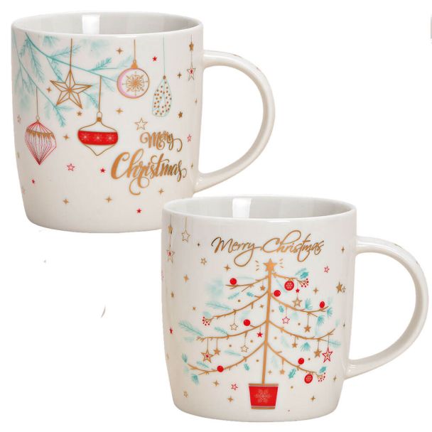 Tassenset "Merry Christmas" (2er Set)