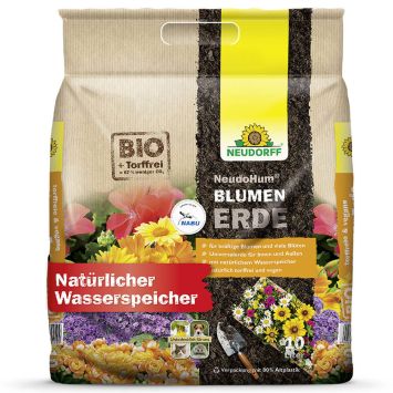 NeudoHum® Blumenerde 10 Liter (1 L / € 0,70)