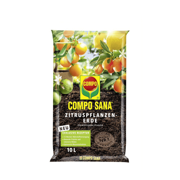 Compo SANA Zitruspflanzen-Erde, 10 Liter (1 L / € 0,80)