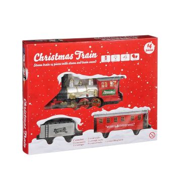 Weihnachtszug (14-teilig und batteriebetrieben)