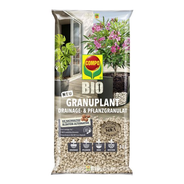 COMPO Bio Granuplant Drainage- und Pflanzgranulat - 10 l (1 L / € 1,10)