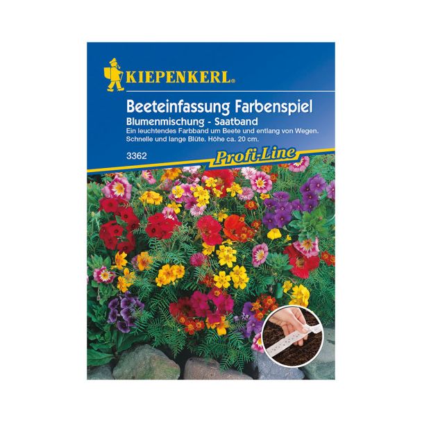 Beeteinfassung Farbenspiel Blumenmischung (Saatband)