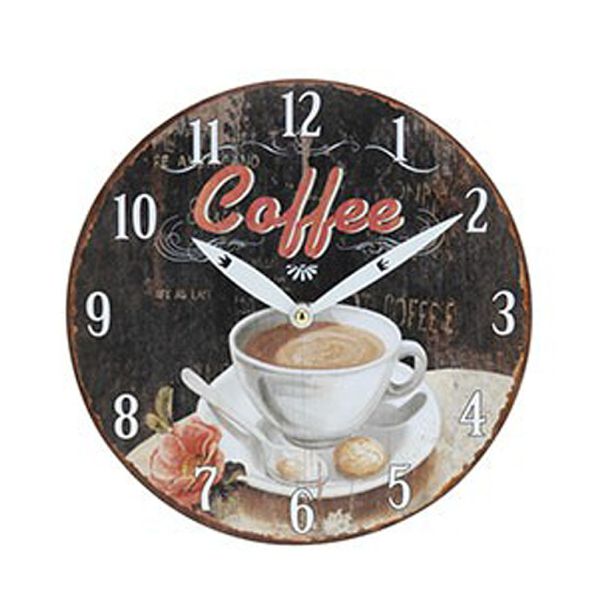 Wanduhr Kaffeedesign 'Coffee', 23,5 cm