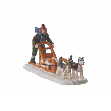 Miniatur-Hundeschlitten