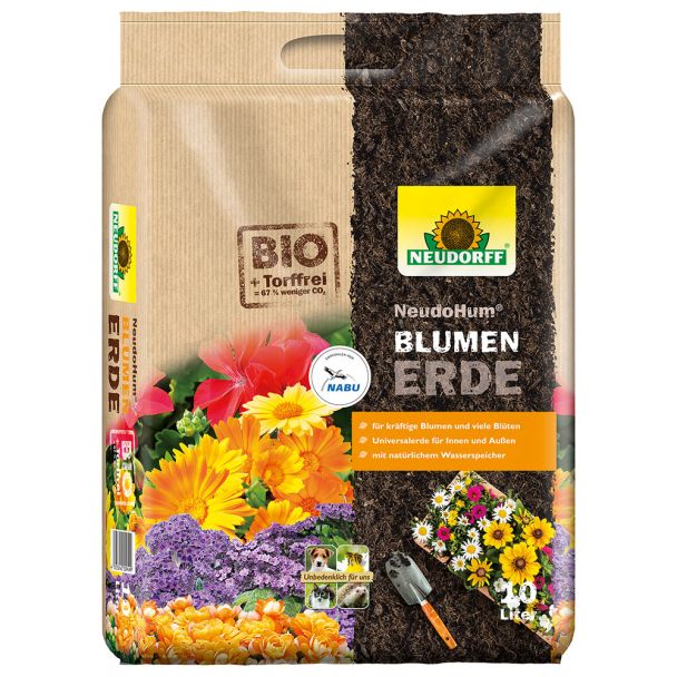 NeudoHum® Blumenerde 10 Liter (1 L / € 0,55)