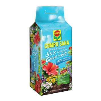 COMPO SANA® Qualitäts-Blumenerde ca. 50% weniger Gewicht - 25 Liter (1 L / € 0,36)
