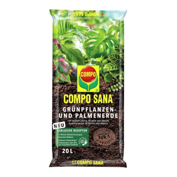 Compo SANA® Grünpflanzen- und Palmenerde 20 Liter (1 L / € 0,50)