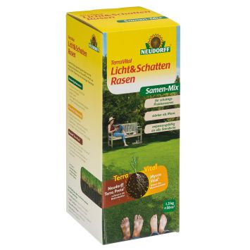 TerraVital® 'Licht&SchattenRasen' Samen-Mix 1,5 kg (1 kg / € 17,33)