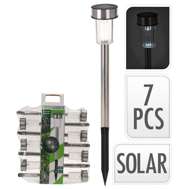 7 Solarlampen im Set