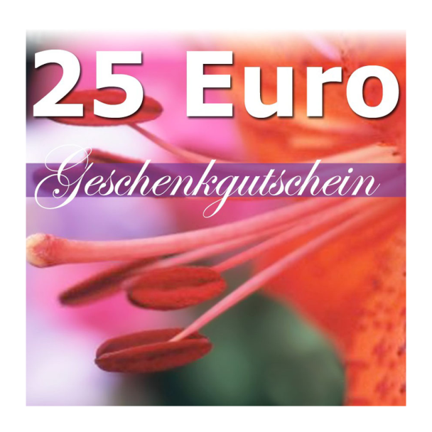 Geschenk-Gutschein, Wert 25 Euro Flower Power