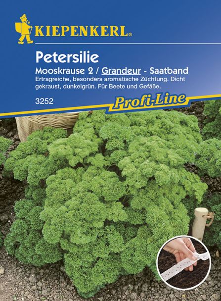 Petersilie 'Mooskrause 2 / Grandeur' (Saatband)