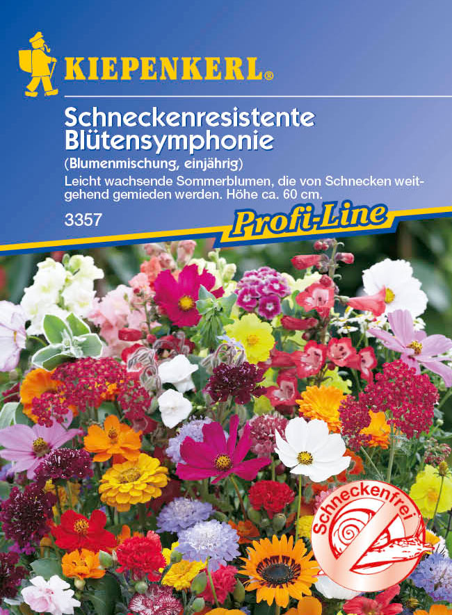Schneckenresistente 'Blütensymphonie' Blumenmischung Einjährige