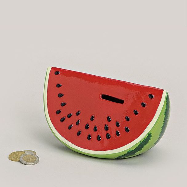 Spardose 'Wassermelone', 18 x 10 x 10 cm