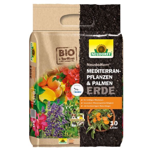 NeudoHum® Mediterranpflanzen- und PalmenErde 10 Liter (1 L / € 0,70)