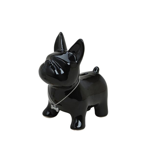 Spardose 'Hund' Keramik, 15 x 10 x 17, schwarz