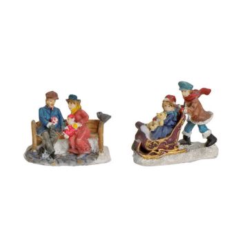 Miniatur-Weihnachtsfiguren "Wintermärchen"