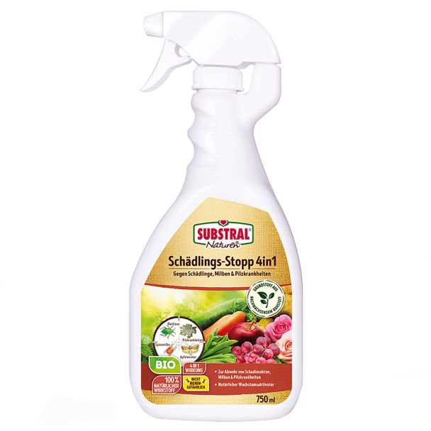 SUBSTRAL® - NATUREN Schädlings-Stopp 4in1 Spray, 750 ml, (100 ml = € 1,33)
