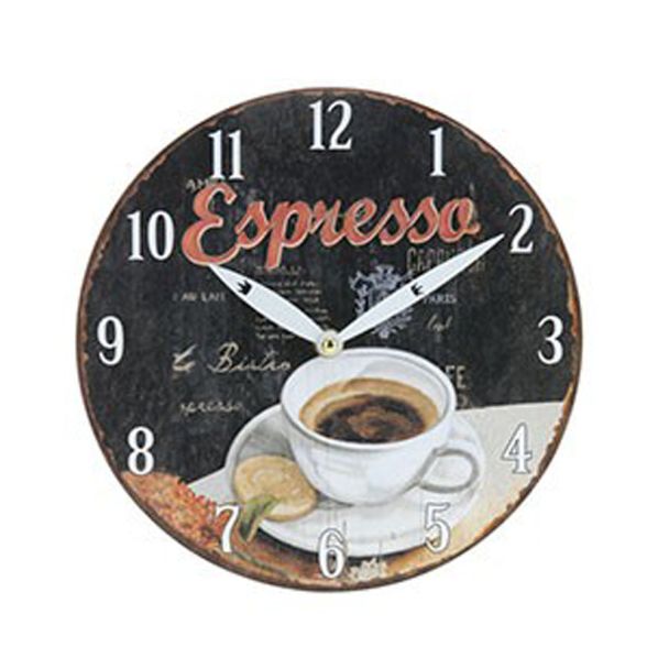 Wanduhr Kaffeedesign 'Espresso', 23,5 cm