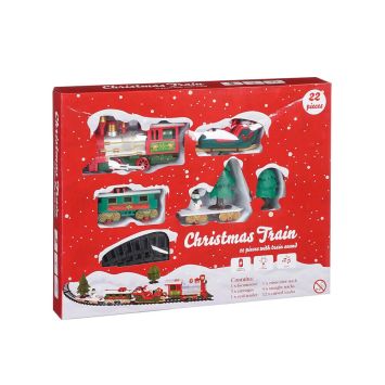 Weihnachtszug (22-teilig und batteriebetrieben)