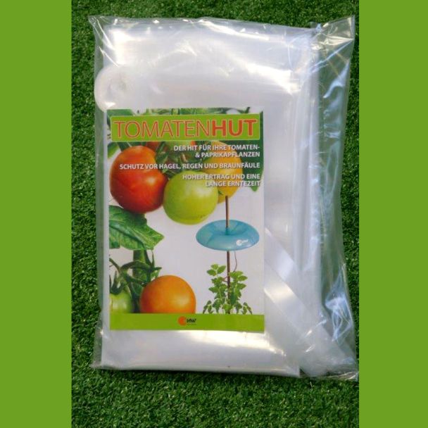 Erweiterungs-Set Tomatenhut: 3 x Schutzfolie 150 x 120 cm inkl. 3 x 10 Folienhalter