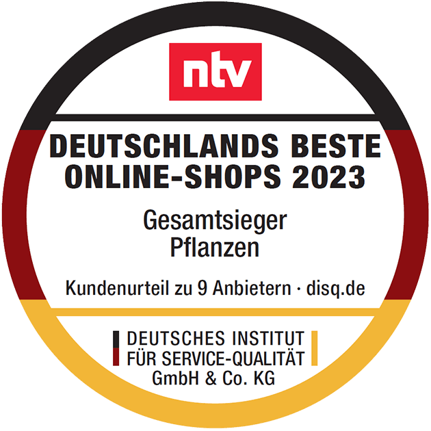 ntv/disq: Deutschlands beste Online-Shops 2022: Gesamtsieger Shop Pflanzen